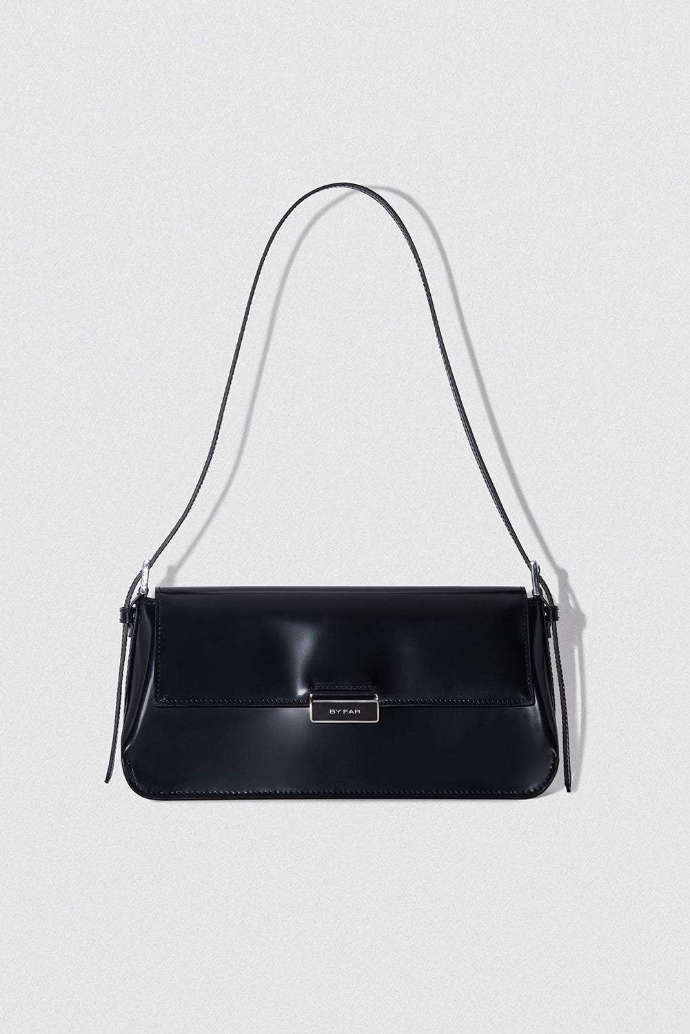 Tilda Black Semi Patent Leather – BY FAR