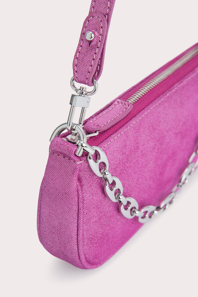BY FAR Rachel Mini Shoulder Bag in Pink