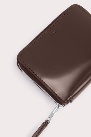 Glide Wallet Bear Semi Patent Leather