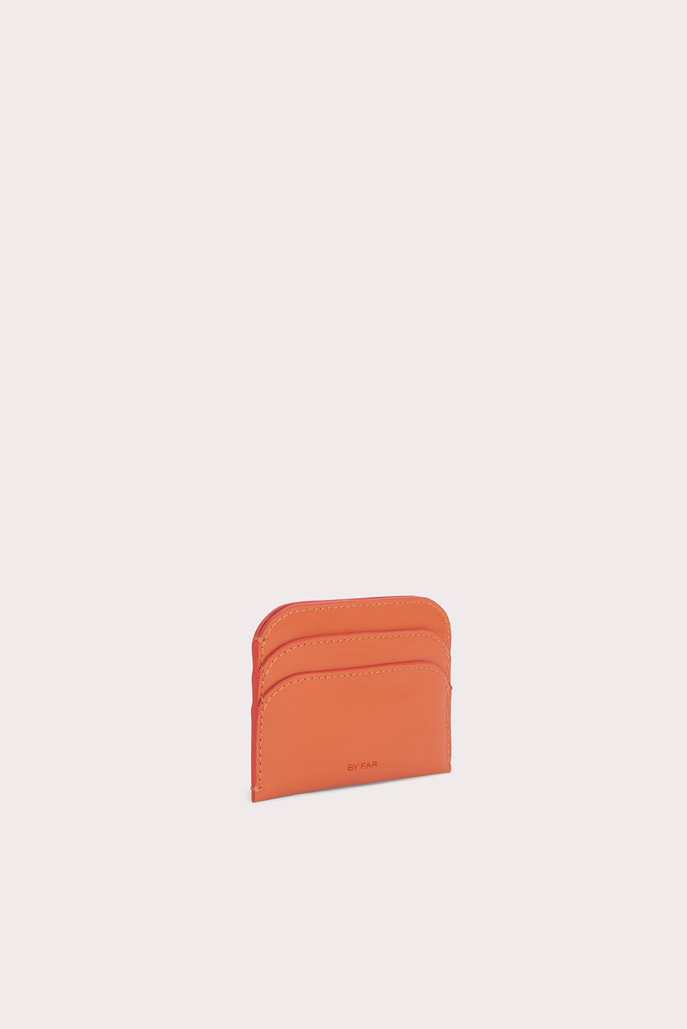 Horizon Card Holder Burnt Orange Semi Patent Leather