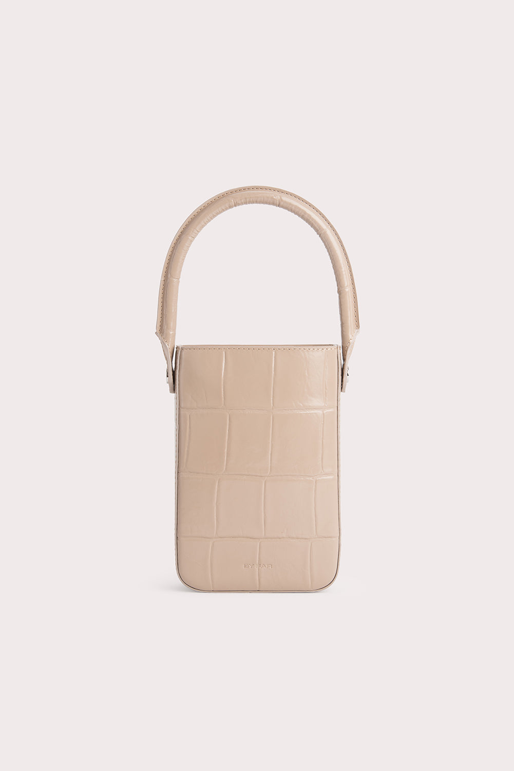 Note Taupe Maxi Croco Embossed Leather