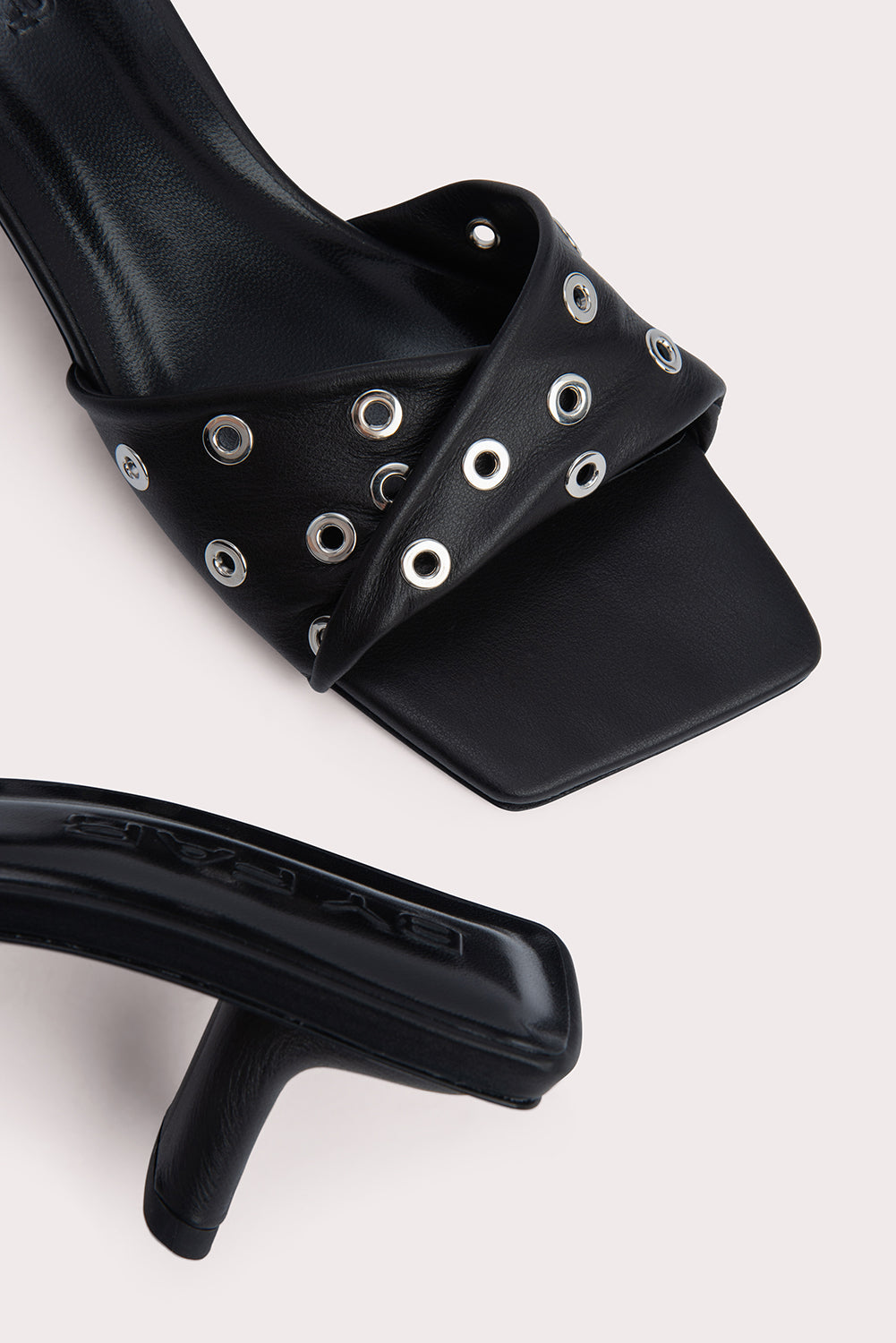 Rocco Black Nappa Leather and Eyelets