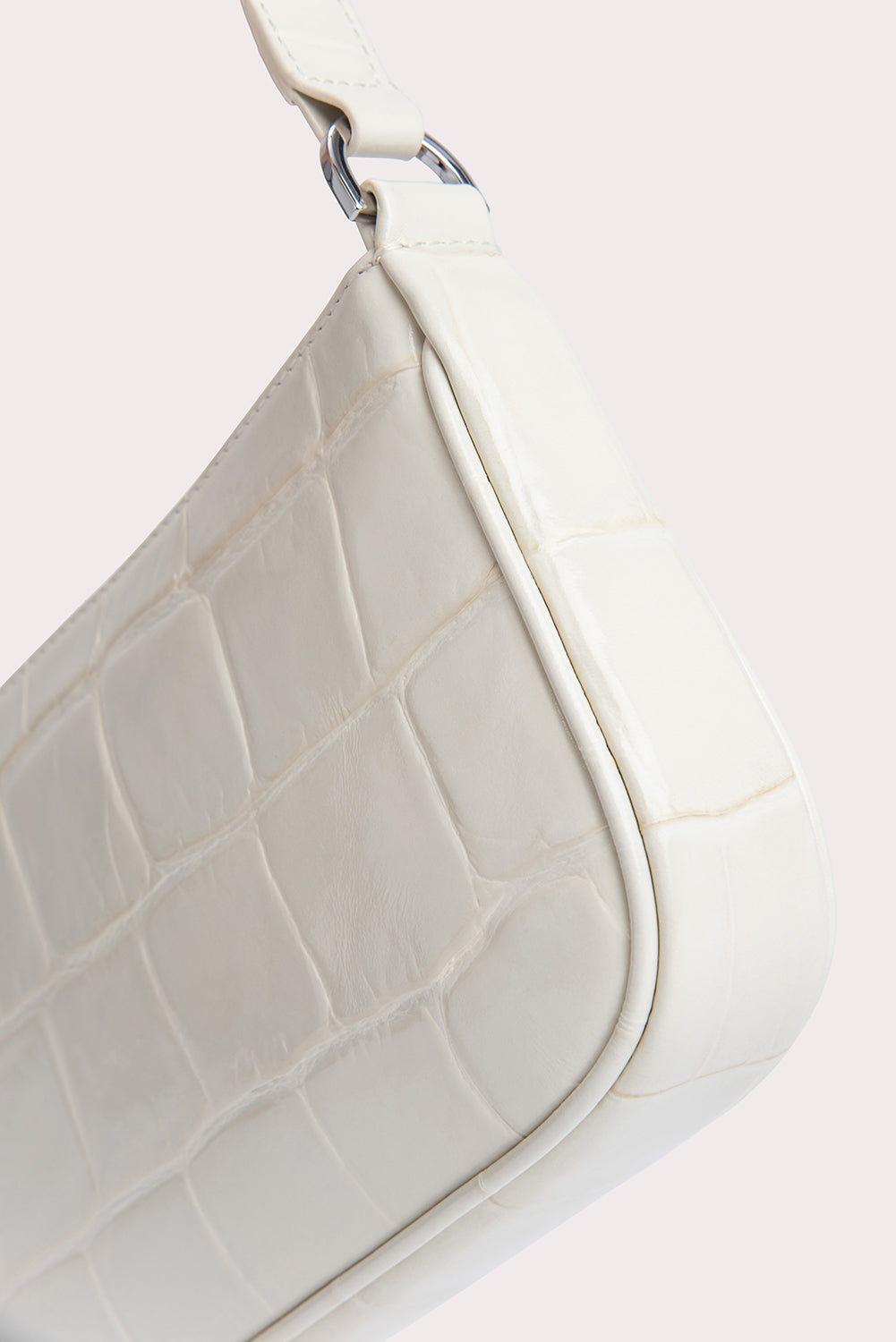 By Far // Cream Rachel Textured Leather Shoulder Bag – VSP Consignment