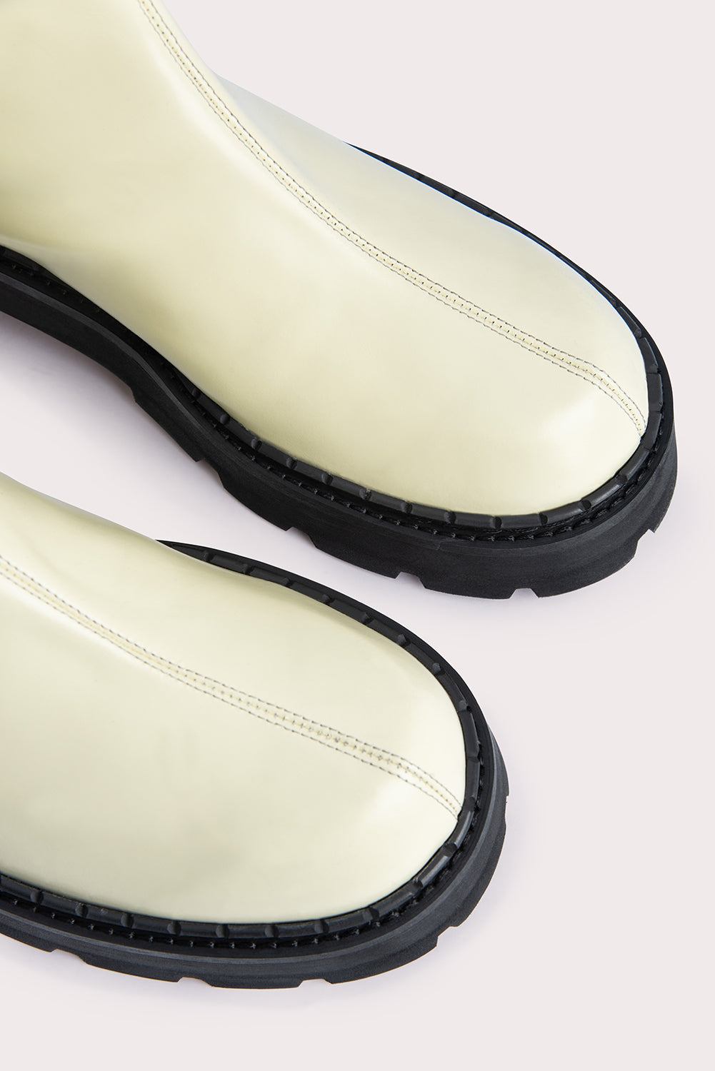 Alister Ivory Soft Semi Patent Leather