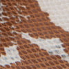 Lima Almond Snake Print Leather