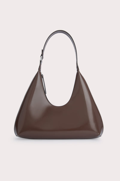 BY FAR, Bags, By Far Amber Red Semi Patent Leather Bag