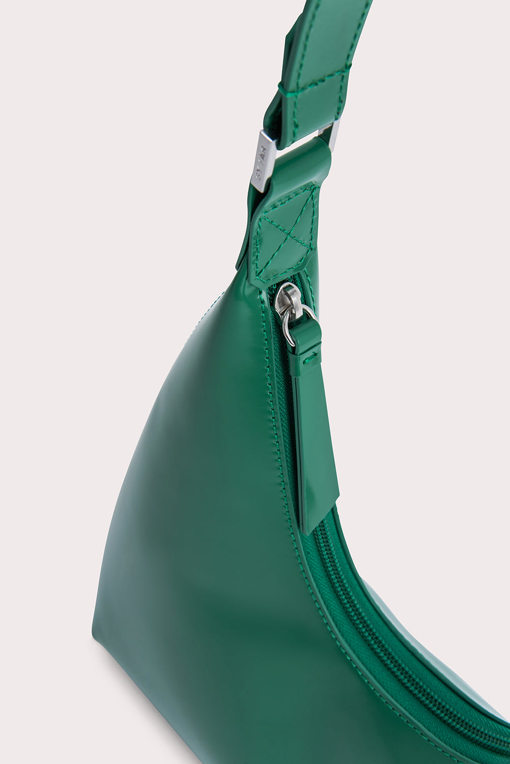 Amber Clover Green Semi Patent Leather