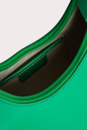 Amber Super Green Semi Patent Leather
