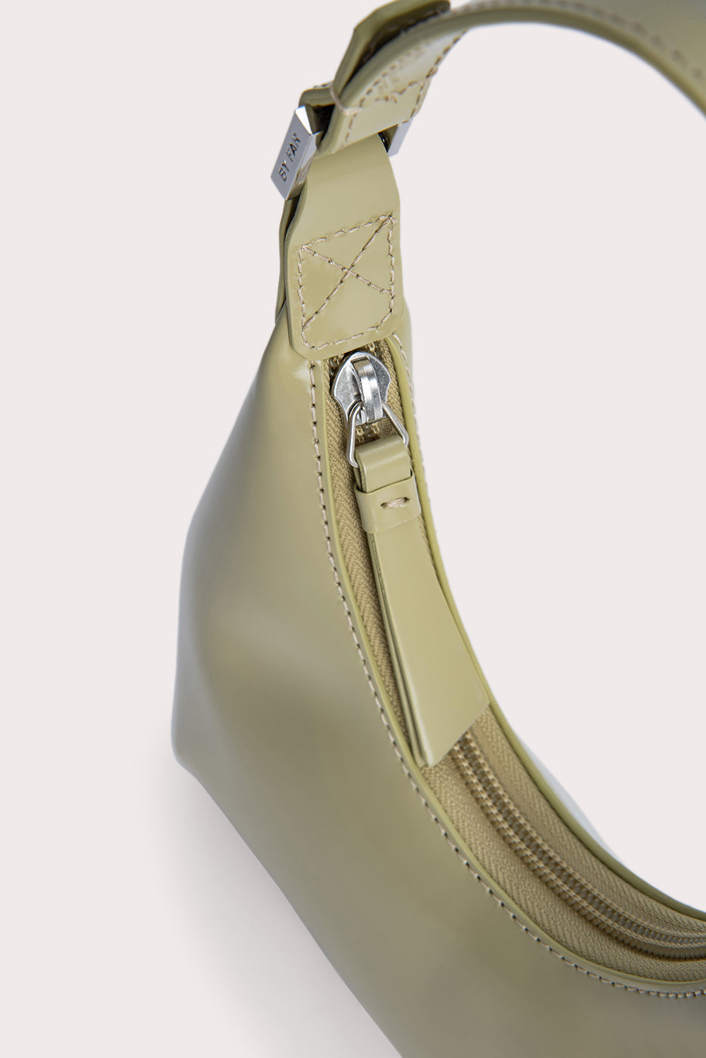Baby Amber Olive Semi Patent Leather