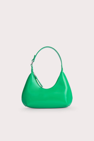 Baby Amber Super Green Semi Patent Leather