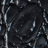 Katina Black Circular Croco Embossed Leather