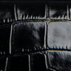 Mini Black Croco Embossed Leather