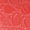 Tanya Coral Circular Croco Embossed Leather