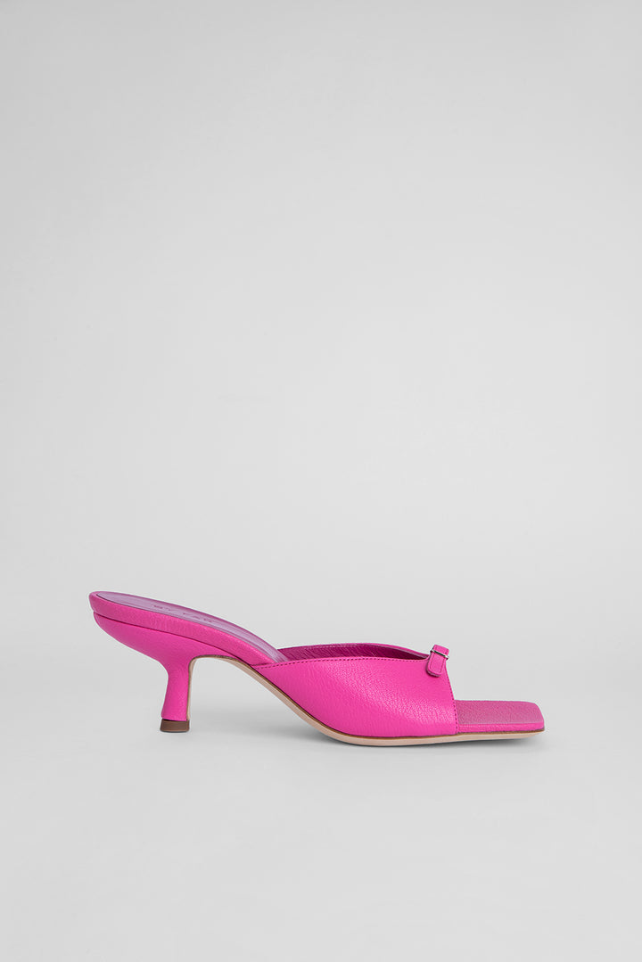 Erin Hot Pink Grained Leather