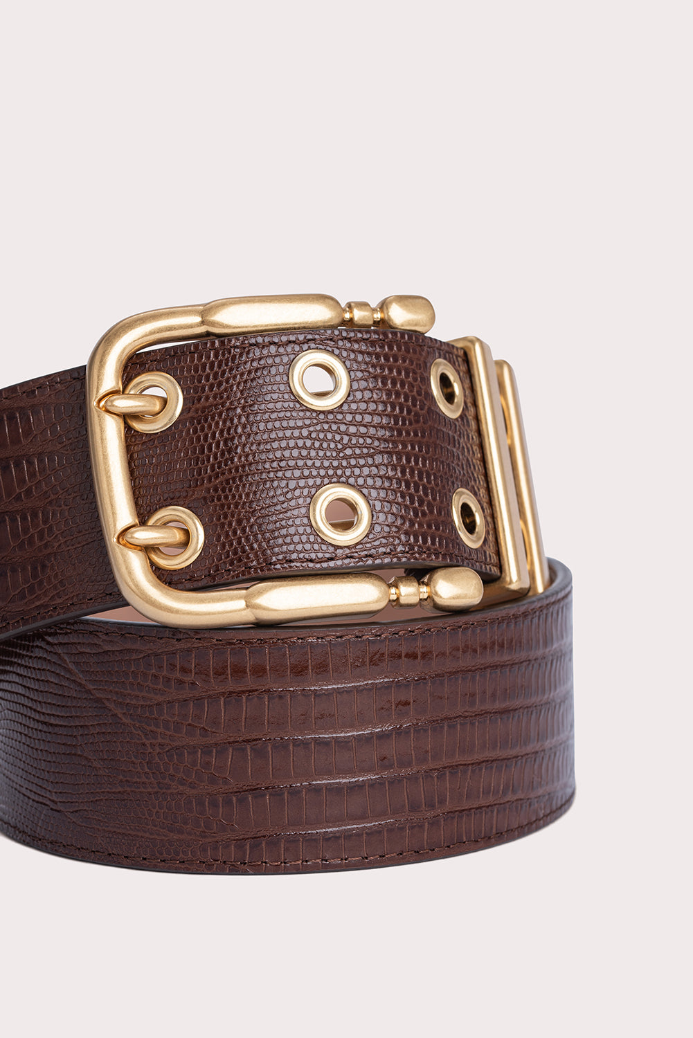 Duo Sequoia Lizard Embossed Leather