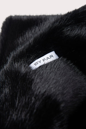 Fletcher Scarf Black Faux Fur