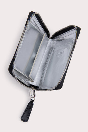 Glide Wallet Black Semi Patent Leather
