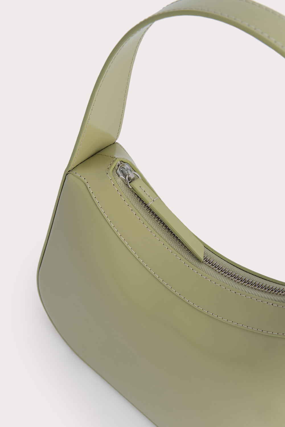 Kiki Olive Semi Patent Leather
