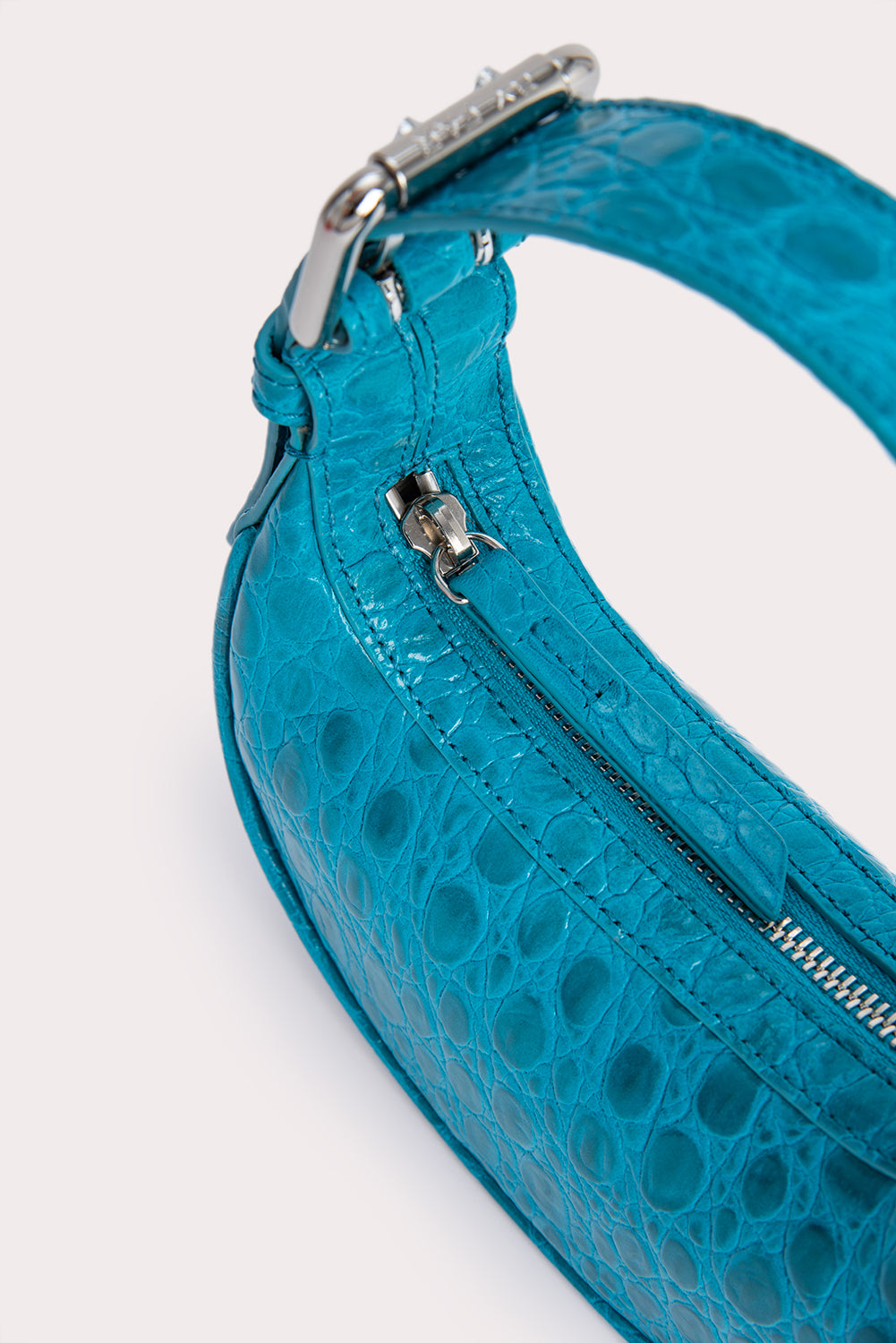 Mini Soho Azur Circular Croco Embossed Leather - BY FAR