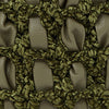 Cass Military green Chenille and Leather