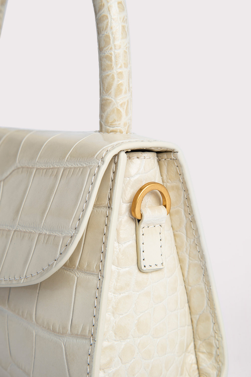 Embossed leather tote