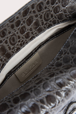 Murphy Cement Circular Croco Embossed Leather