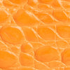Mini Rachel Orange Circular Croco Embossed Leather