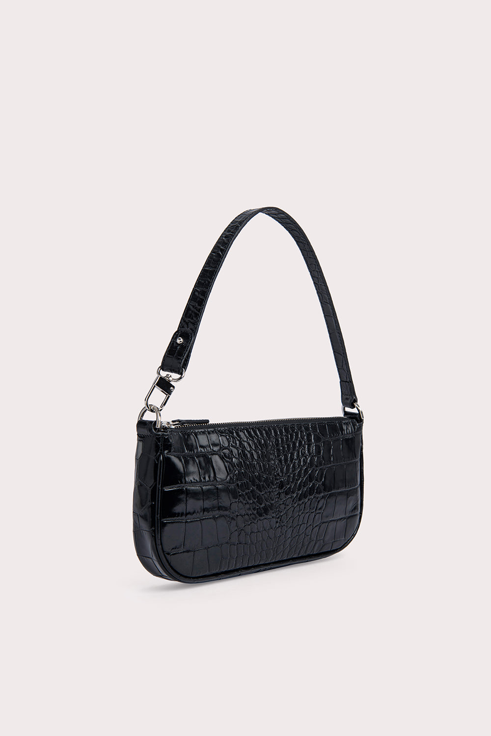 Rachel leather mini bag By Far Beige in Leather - 17146460