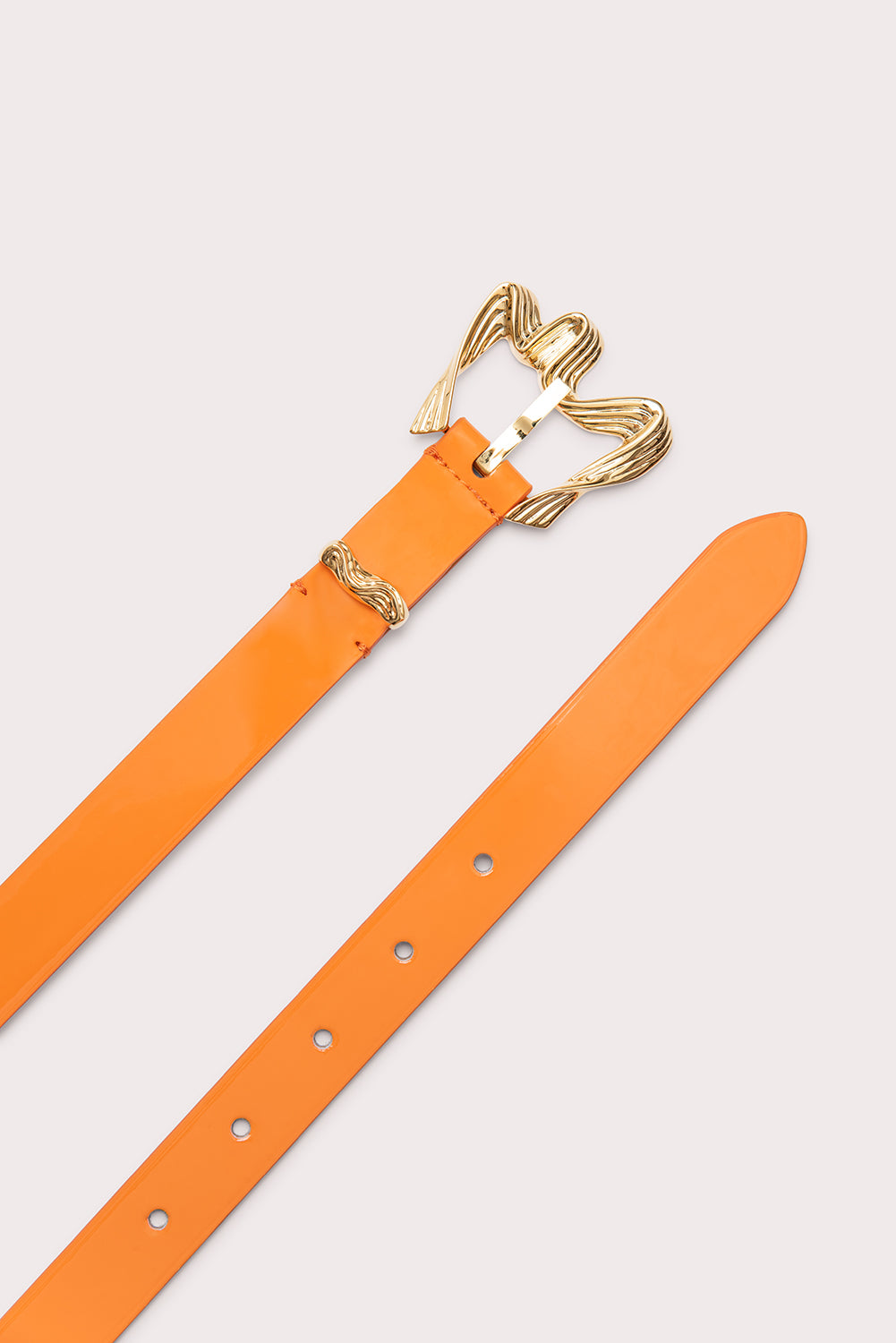 Ribbon Orange Patent Leather