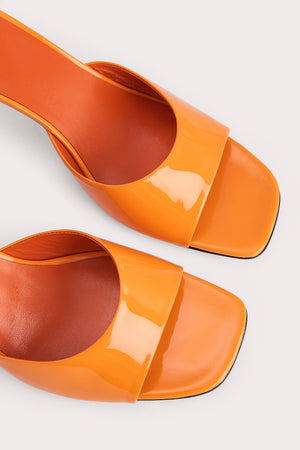 Romy Orange Patent Leather