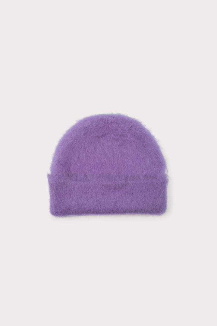 Solid Brushed Hat Lilac Alpaca