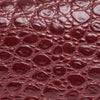Gib Wine Circular Croco Embossed Leather